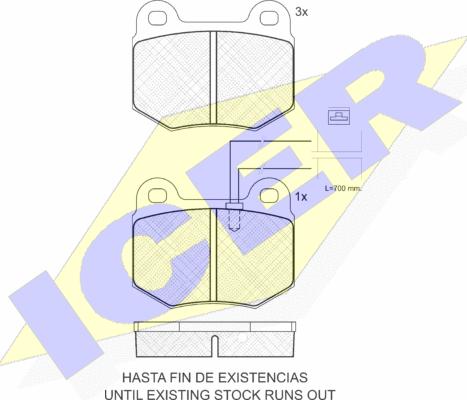 Icer 180628 - Гальмівні колодки, дискові гальма autozip.com.ua