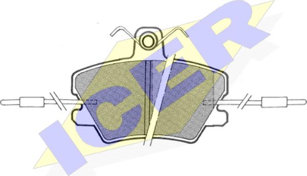 Icer 180673 - Гальмівні колодки, дискові гальма autozip.com.ua