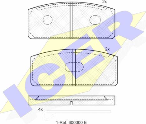 Icer 180029 - Гальмівні колодки, дискові гальма autozip.com.ua