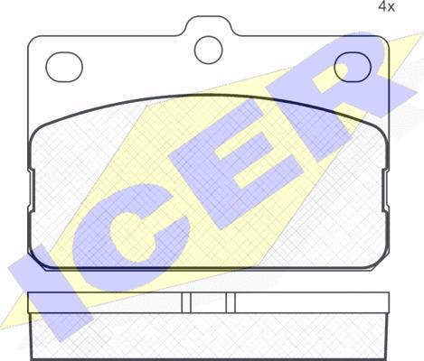 Icer 180185 - Гальмівні колодки, дискові гальма autozip.com.ua