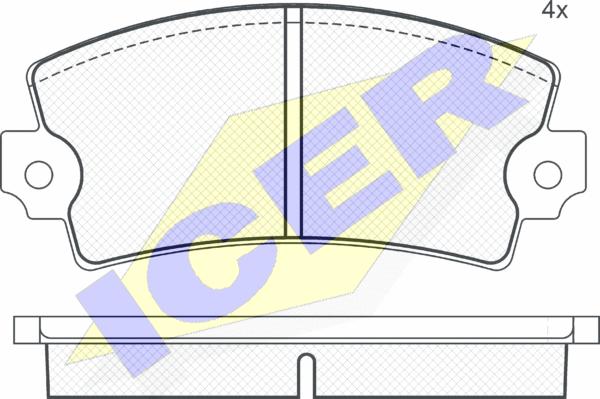 Icer 180139 - Гальмівні колодки, дискові гальма autozip.com.ua