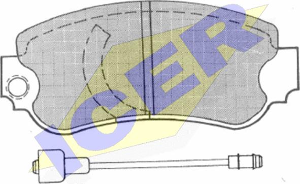 Icer 180344 - Гальмівні колодки, дискові гальма autozip.com.ua