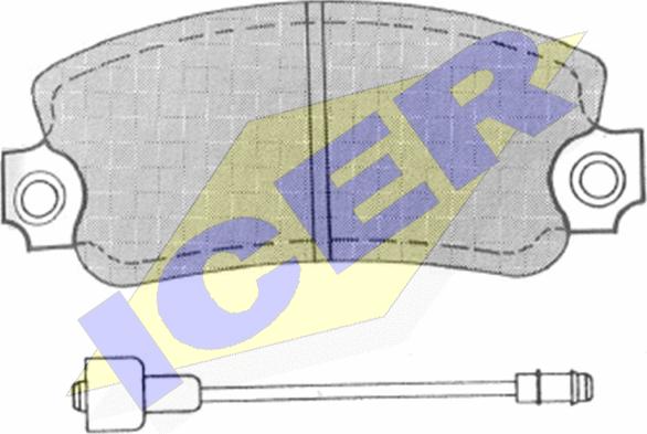 Icer 180343 - Гальмівні колодки, дискові гальма autozip.com.ua