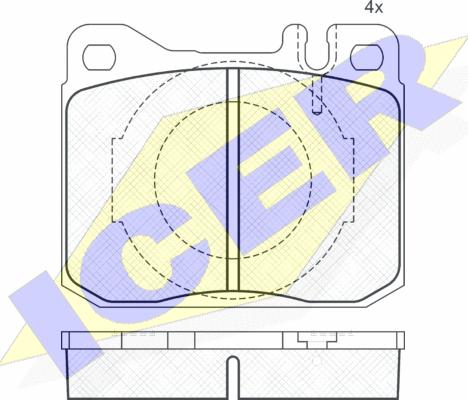 Icer 180324 - Гальмівні колодки, дискові гальма autozip.com.ua