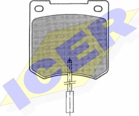 Icer 180291 - Гальмівні колодки, дискові гальма autozip.com.ua