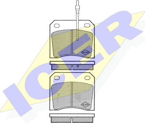 Icer 180209 - Гальмівні колодки, дискові гальма autozip.com.ua