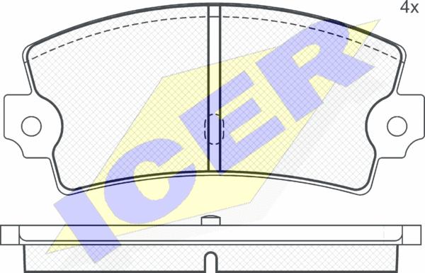 Icer 180218 - Гальмівні колодки, дискові гальма autozip.com.ua