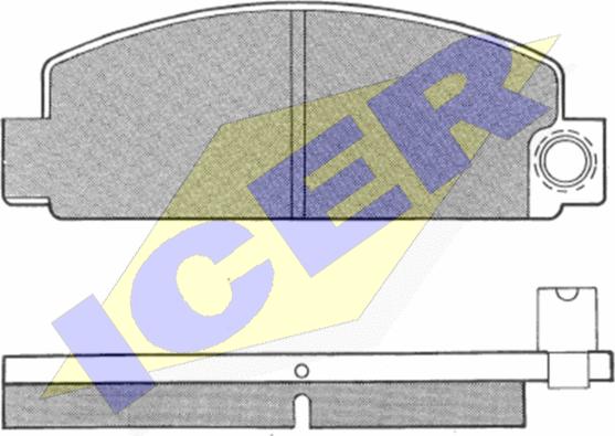 Icer 180236 - Гальмівні колодки, дискові гальма autozip.com.ua