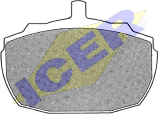 Icer 180233 - Гальмівні колодки, дискові гальма autozip.com.ua