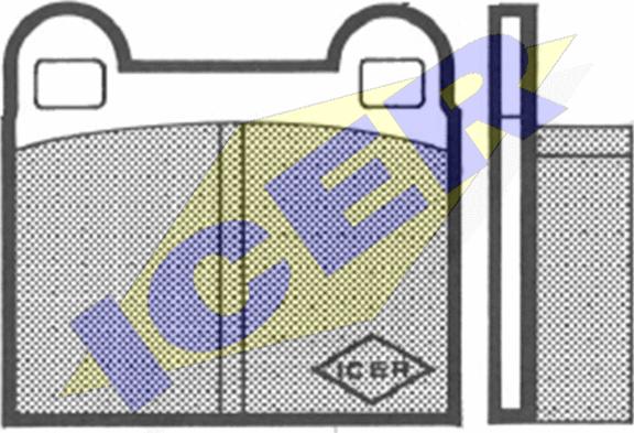 Icer 180226 - Гальмівні колодки, дискові гальма autozip.com.ua