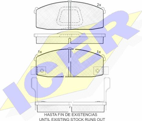 Icer 180792 - Гальмівні колодки, дискові гальма autozip.com.ua