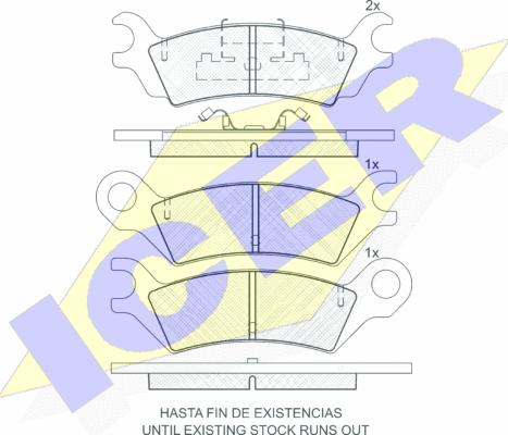 Icer 180733 - Гальмівні колодки, дискові гальма autozip.com.ua