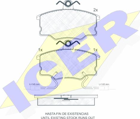 Icer 180726 - Гальмівні колодки, дискові гальма autozip.com.ua