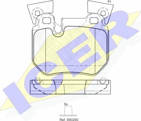 Icer 181965 - Гальмівні колодки, дискові гальма autozip.com.ua