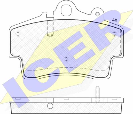 Icer 181978 - Гальмівні колодки, дискові гальма autozip.com.ua