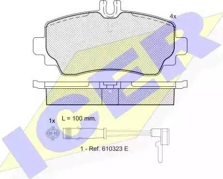 Icer 181516 - Гальмівні колодки, дискові гальма autozip.com.ua