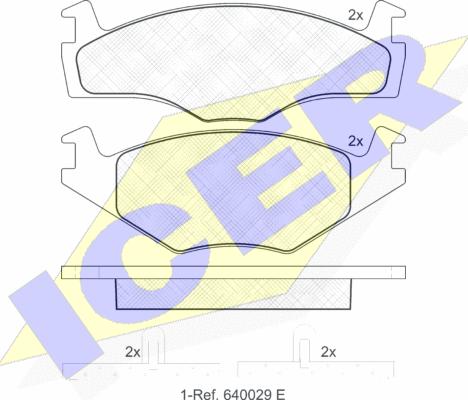 Icer 181048 - Гальмівні колодки, дискові гальма autozip.com.ua