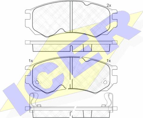 Icer 181106 - Гальмівні колодки, дискові гальма autozip.com.ua