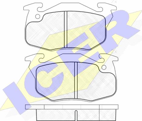 Icer 181120 - Гальмівні колодки, дискові гальма autozip.com.ua