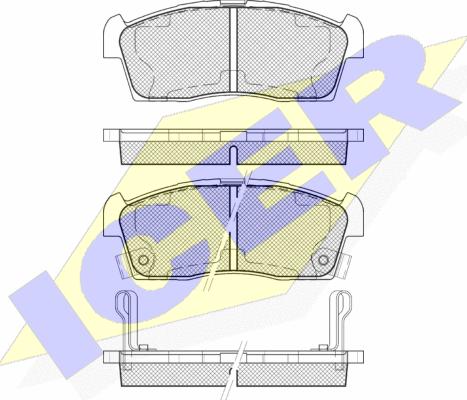 Icer 181833-203 - Гальмівні колодки, дискові гальма autozip.com.ua