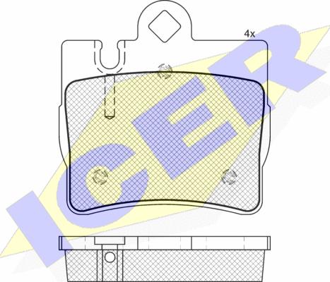 Icer 181390-396 - Гальмівні колодки, дискові гальма autozip.com.ua