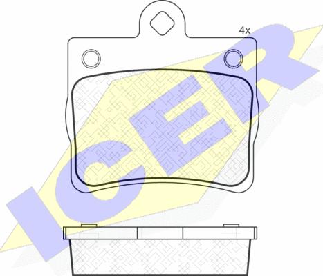 Icer 181310 - Гальмівні колодки, дискові гальма autozip.com.ua