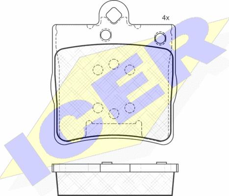 Icer 181311 - Гальмівні колодки, дискові гальма autozip.com.ua