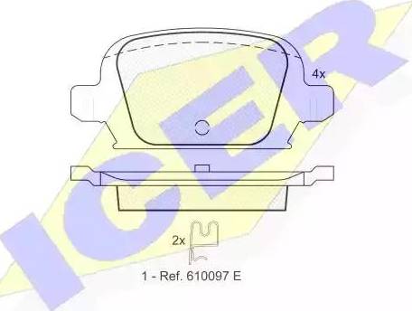 Icer 181385 - Гальмівні колодки, дискові гальма autozip.com.ua