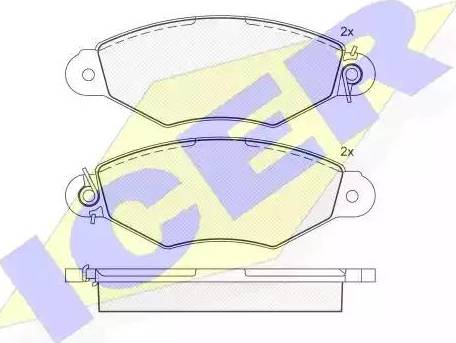 Icer 181204 - Гальмівні колодки, дискові гальма autozip.com.ua