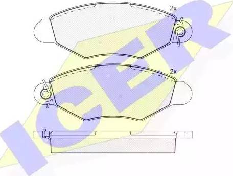 Icer 181217 - Гальмівні колодки, дискові гальма autozip.com.ua