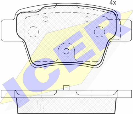 Icer 181765 - Гальмівні колодки, дискові гальма autozip.com.ua