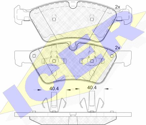 Icer 181771 - Гальмівні колодки, дискові гальма autozip.com.ua