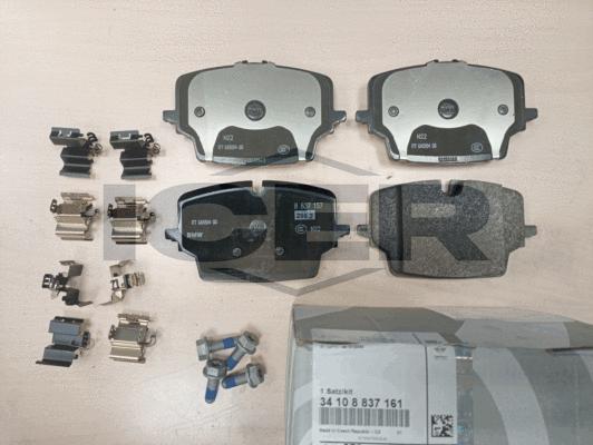 Icer 182492 - Гальмівні колодки, дискові гальма autozip.com.ua
