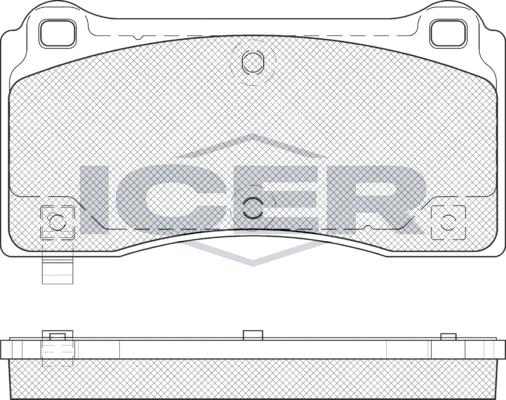Icer EV2406 - Гальмівні колодки, дискові гальма autozip.com.ua