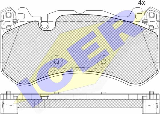 Icer 182079-204 - Гальмівні колодки, дискові гальма autozip.com.ua