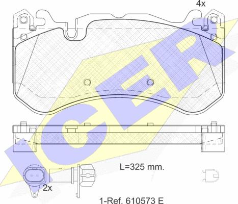 Icer 182079-203 - Гальмівні колодки, дискові гальма autozip.com.ua