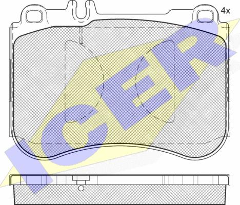 Icer 182194 - Гальмівні колодки, дискові гальма autozip.com.ua