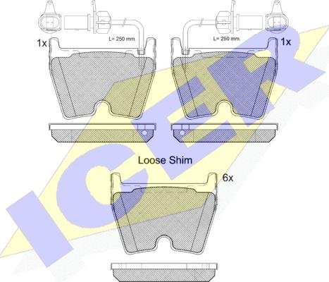 Icer 182113-202 - Гальмівні колодки, дискові гальма autozip.com.ua