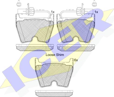 Icer 182113 - Гальмівні колодки, дискові гальма autozip.com.ua