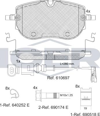 Icer 182394 - Гальмівні колодки, дискові гальма autozip.com.ua