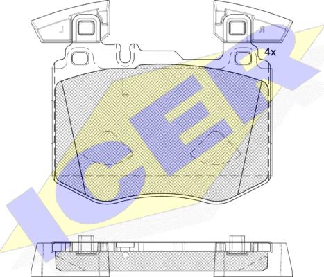 Icer 182367 - Гальмівні колодки, дискові гальма autozip.com.ua