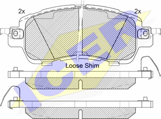 Icer 182235 - Гальмівні колодки, дискові гальма autozip.com.ua