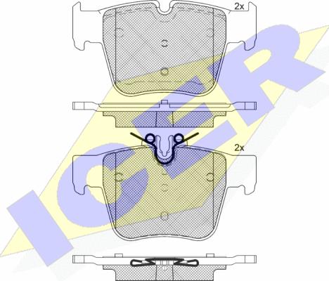 Icer 182271 - Гальмівні колодки, дискові гальма autozip.com.ua