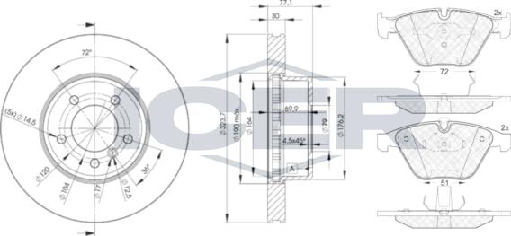 Icer 31577-3221 - Комплект гальм, дисковий гальмівний механізм autozip.com.ua