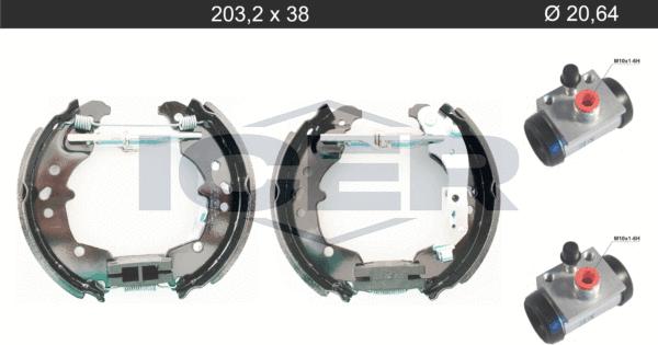 Icer 79KT0107 C - Комплект гальм, барабанний механізм autozip.com.ua