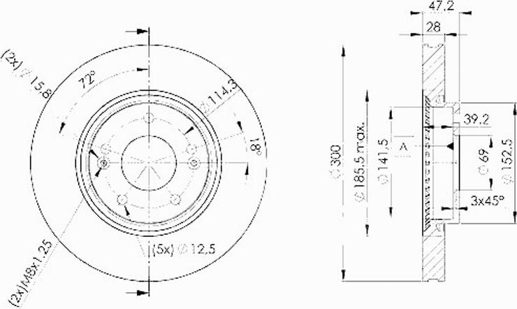 Icer 78BD0580 - Гальмівний диск autozip.com.ua