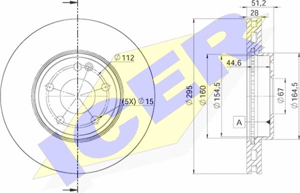 Icer 78BD0122-2 - Гальмівний диск autozip.com.ua