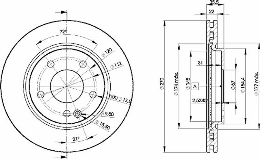 Icer 78BD2112 - Гальмівний диск autozip.com.ua