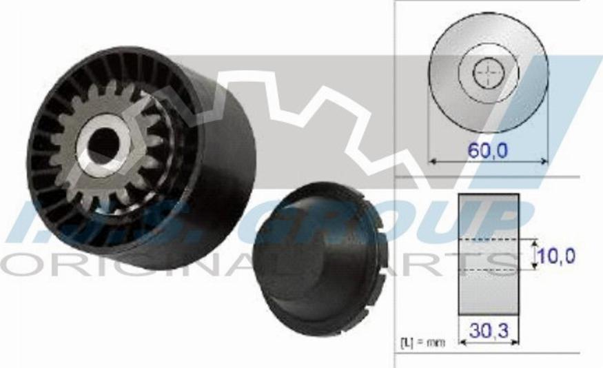 IJS 93-1060 - Паразитний / провідний ролик, поліклиновий ремінь autozip.com.ua