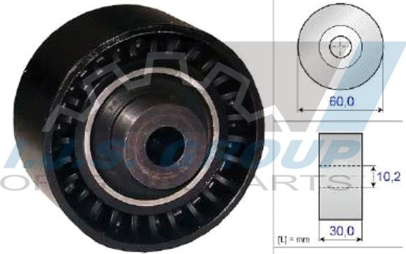 IJS GROUP 93-1988 - Паразитний / Провідний ролик, зубчастий ремінь autozip.com.ua